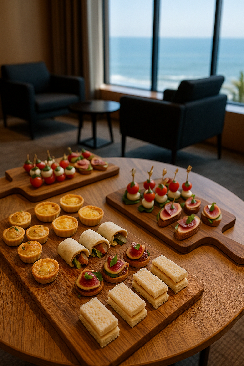 Finger-Food Ideas for a Stand-Up Networking Event in Cascais